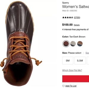 GUC: Sperry Top-Sider Women's Saltwater Duck Booties Boots - navy blue